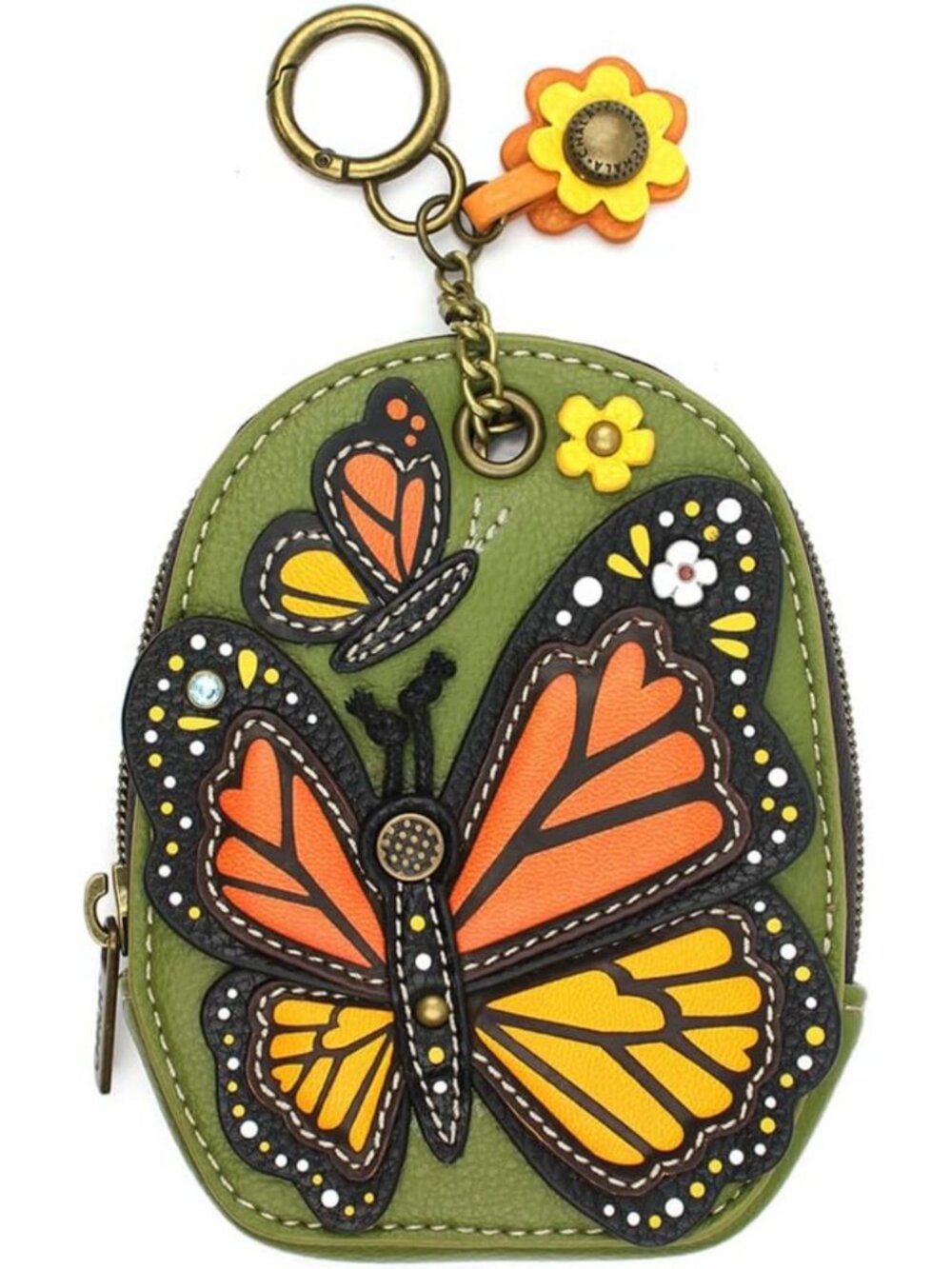 Mini Coin Purse Keychain - RFID Protected Card Holder & Butterfly Design
